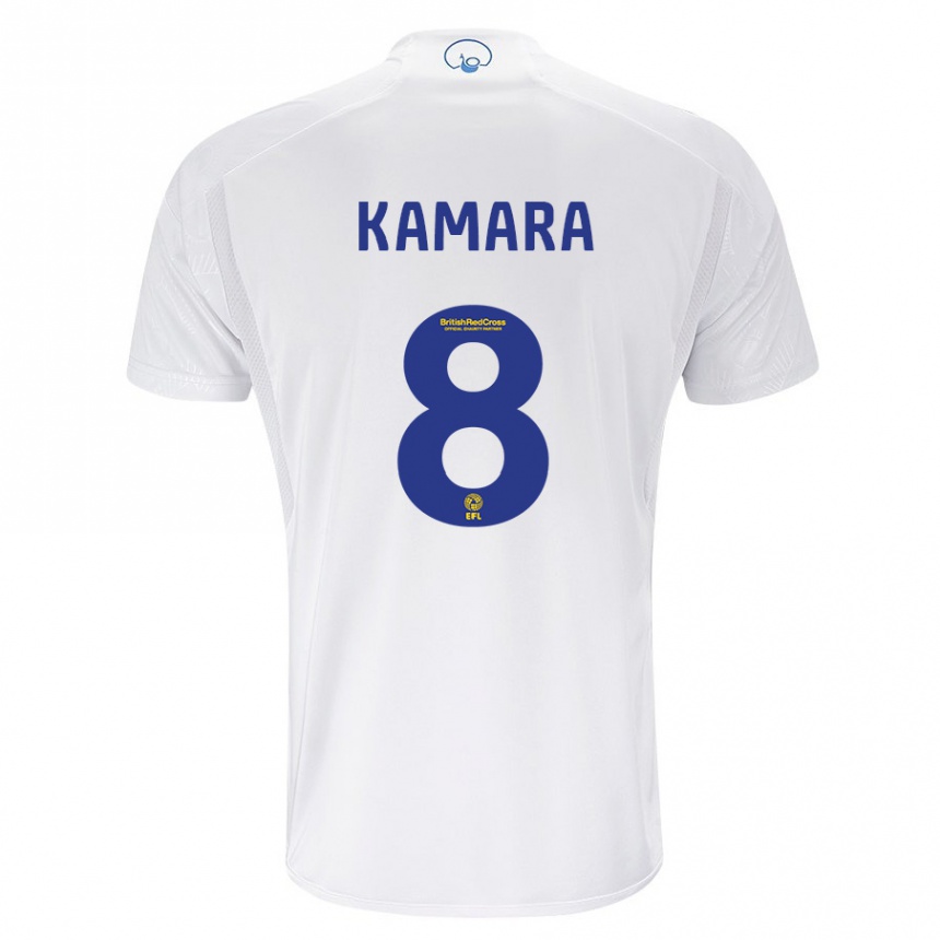 Niño Fútbol Camiseta Glen Kamara #8 Blanco 1ª Equipación 2023/24