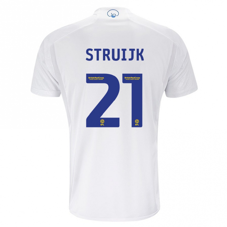 Niño Fútbol Camiseta Pascal Struijk #21 Blanco 1ª Equipación 2023/24