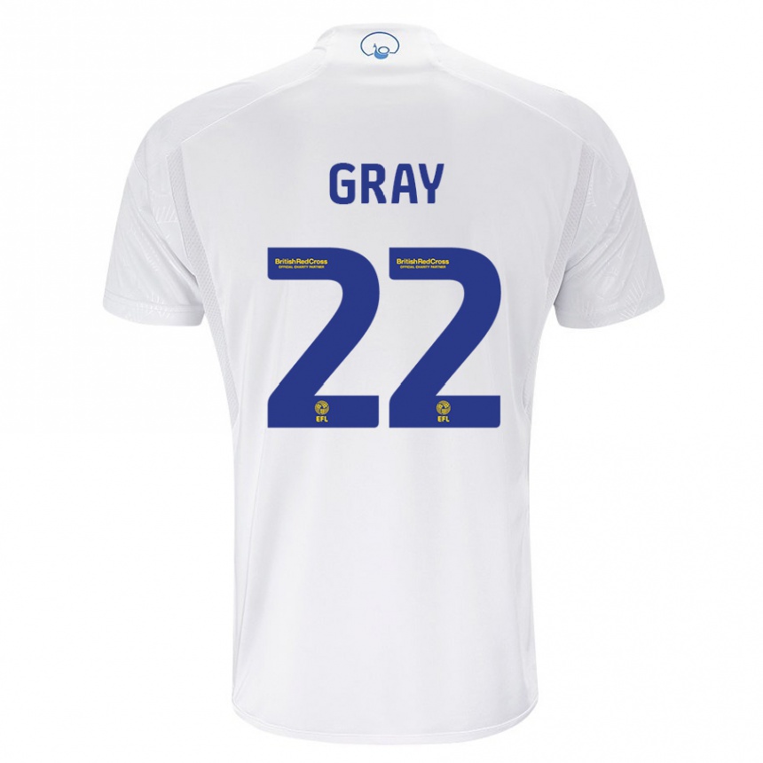 Niño Fútbol Camiseta Archie Gray #22 Blanco 1ª Equipación 2023/24