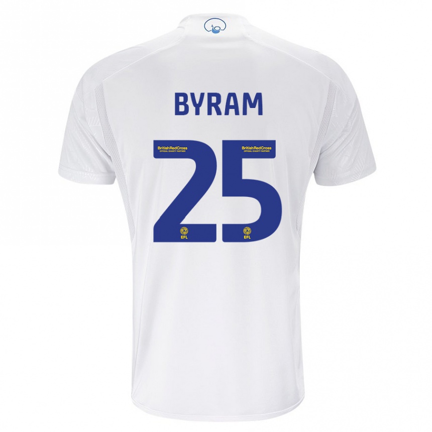 Niño Fútbol Camiseta Sam Byram #25 Blanco 1ª Equipación 2023/24