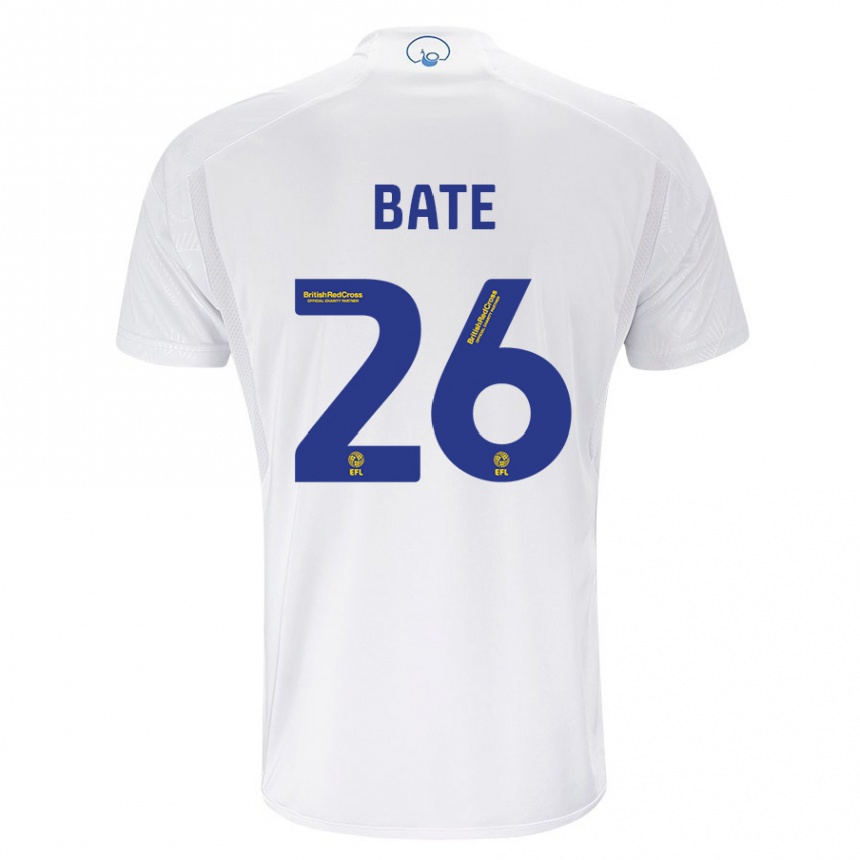 Niño Fútbol Camiseta Lewis Bate #26 Blanco 1ª Equipación 2023/24