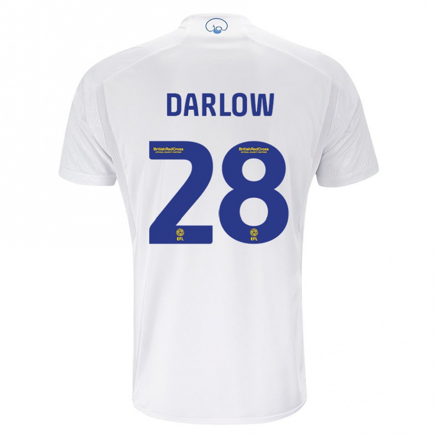 Niño Fútbol Camiseta Karl Darlow #28 Blanco 1ª Equipación 2023/24