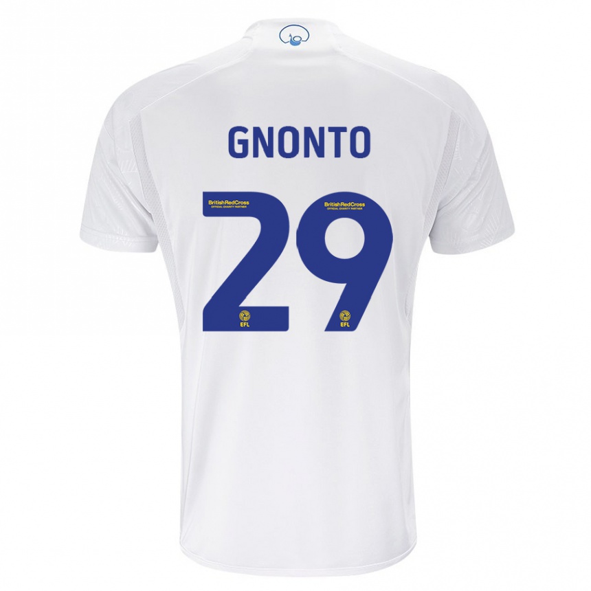 Niño Fútbol Camiseta Wilfried Gnonto #29 Blanco 1ª Equipación 2023/24