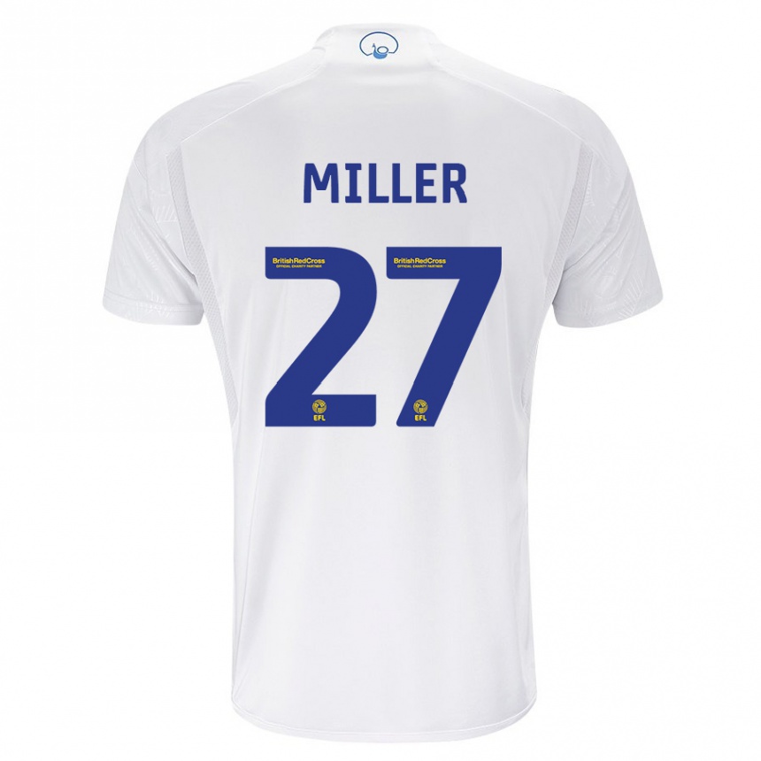 Niño Fútbol Camiseta Amari Miller #27 Blanco 1ª Equipación 2023/24