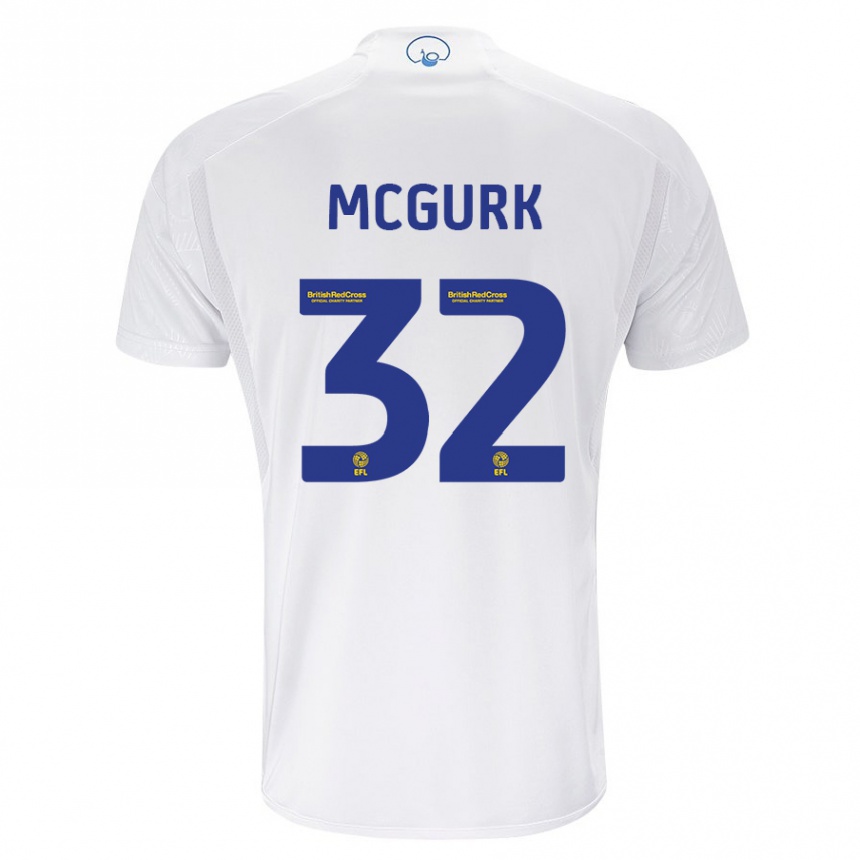 Niño Fútbol Camiseta Sean Mcgurk #32 Blanco 1ª Equipación 2023/24