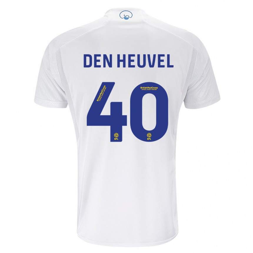 Niño Fútbol Camiseta Dani Van Den Heuvel #40 Blanco 1ª Equipación 2023/24