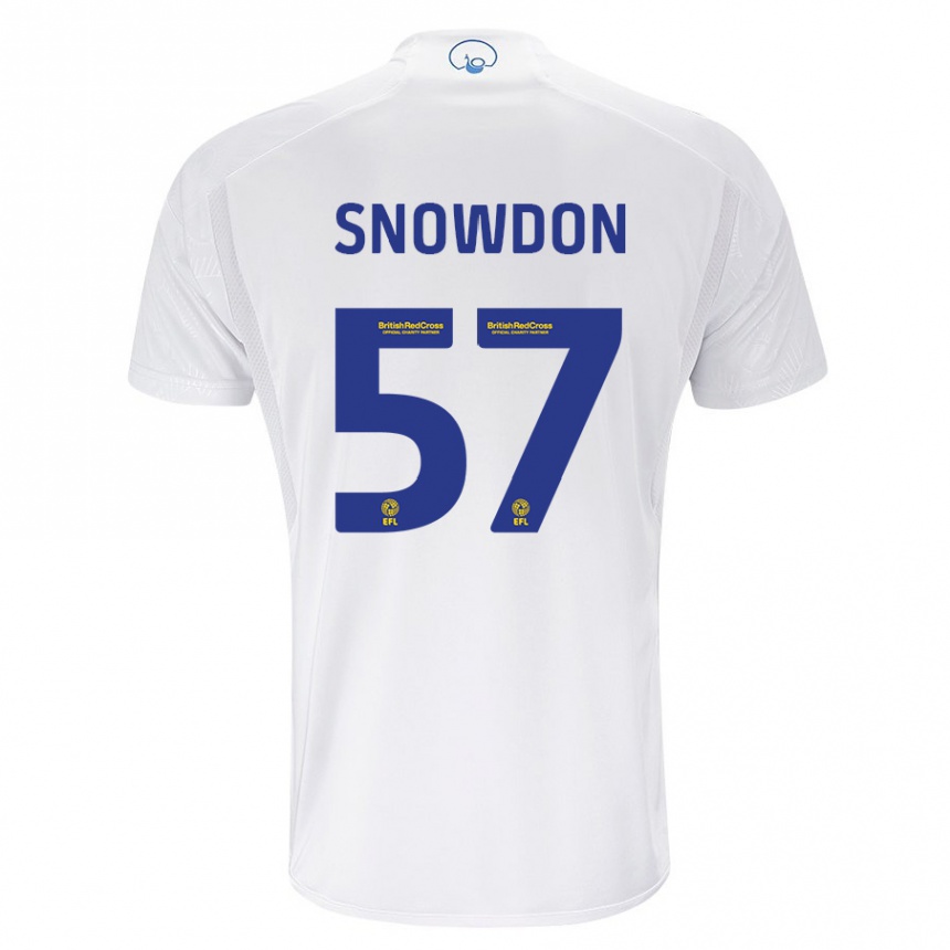 Niño Fútbol Camiseta Joe Snowdon #57 Blanco 1ª Equipación 2023/24