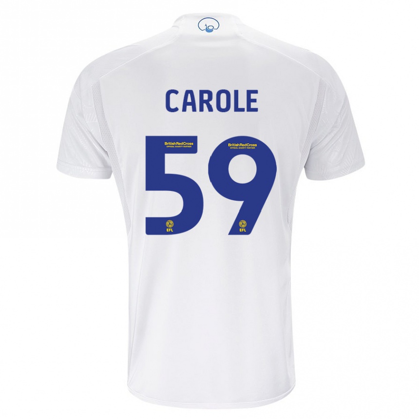 Niño Fútbol Camiseta Keenan Carole #59 Blanco 1ª Equipación 2023/24