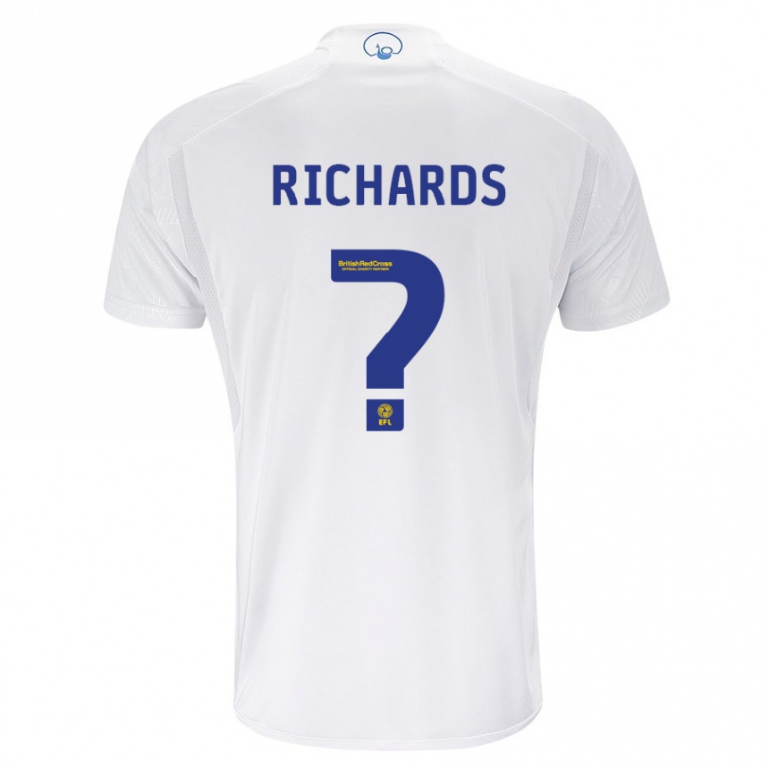 Niño Fútbol Camiseta Joe Richards #0 Blanco 1ª Equipación 2023/24