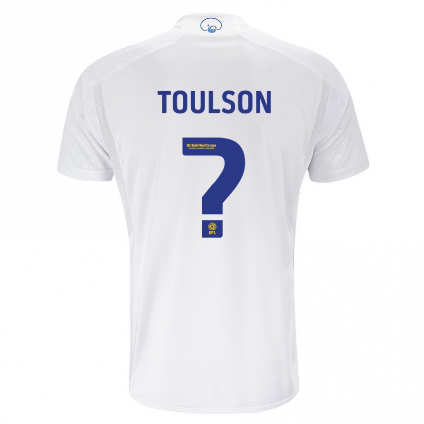 Niño Fútbol Camiseta Daniel Toulson #0 Blanco 1ª Equipación 2023/24