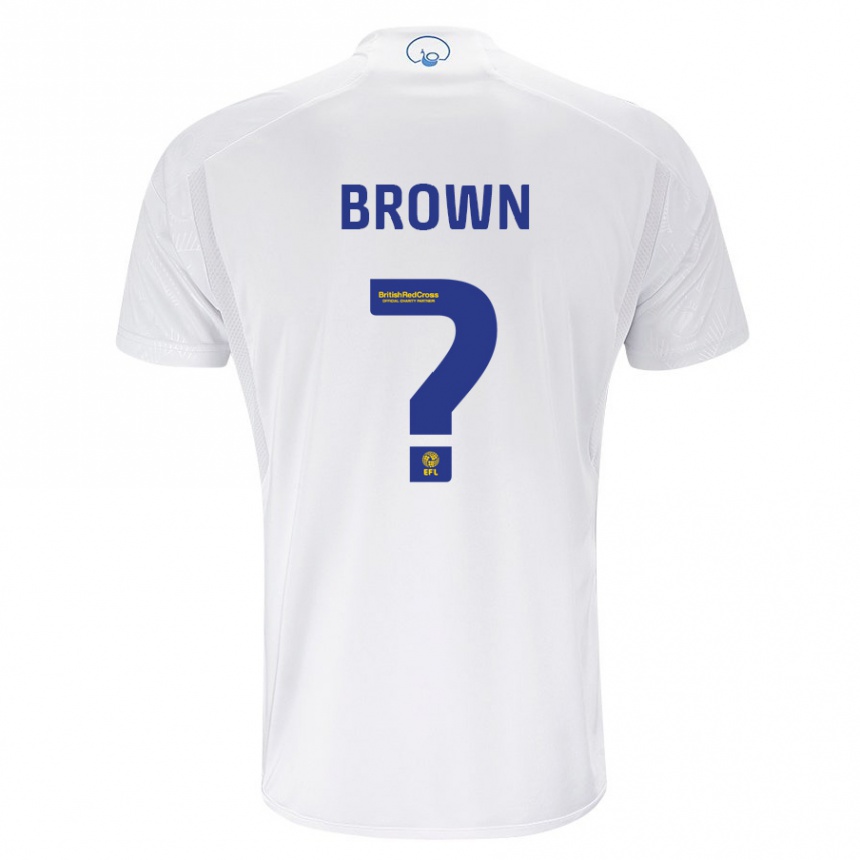 Niño Fútbol Camiseta Heaton Brown #0 Blanco 1ª Equipación 2023/24