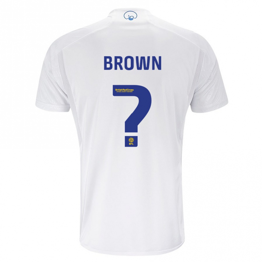 Niño Fútbol Camiseta Lleyton Brown #0 Blanco 1ª Equipación 2023/24