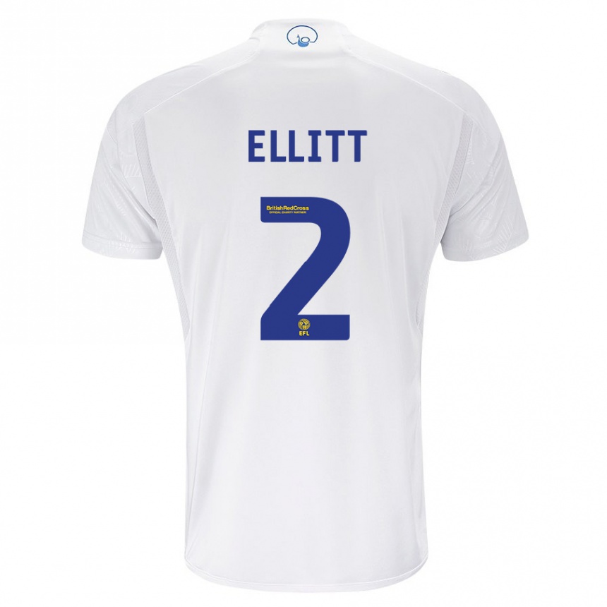 Niño Fútbol Camiseta Izzy Ellitt #2 Blanco 1ª Equipación 2023/24