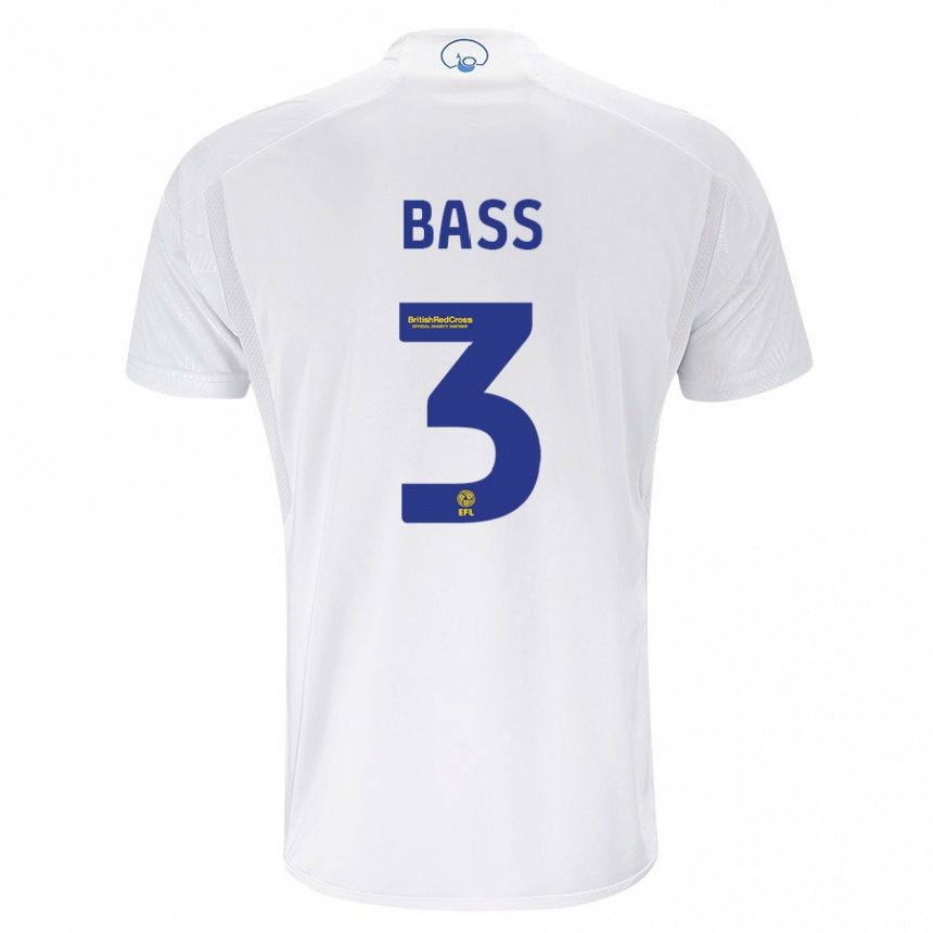 Niño Fútbol Camiseta Rebekah Bass #3 Blanco 1ª Equipación 2023/24