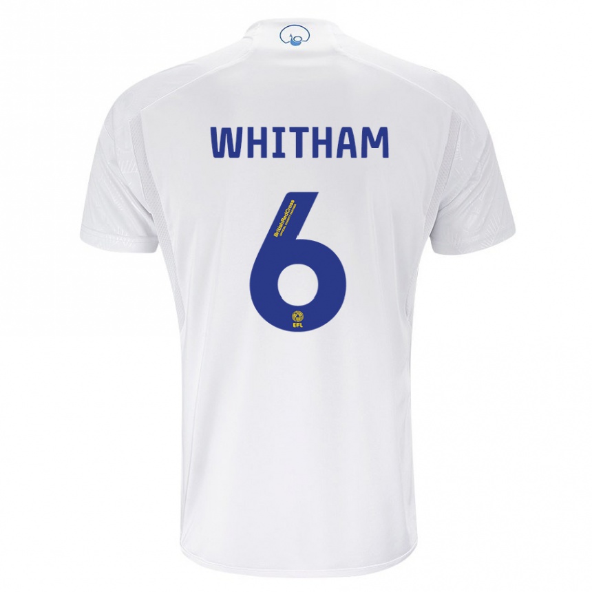 Niño Fútbol Camiseta Danielle Whitham #6 Blanco 1ª Equipación 2023/24