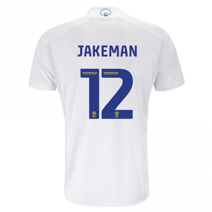 Niño Fútbol Camiseta Harriet Jakeman #12 Blanco 1ª Equipación 2023/24