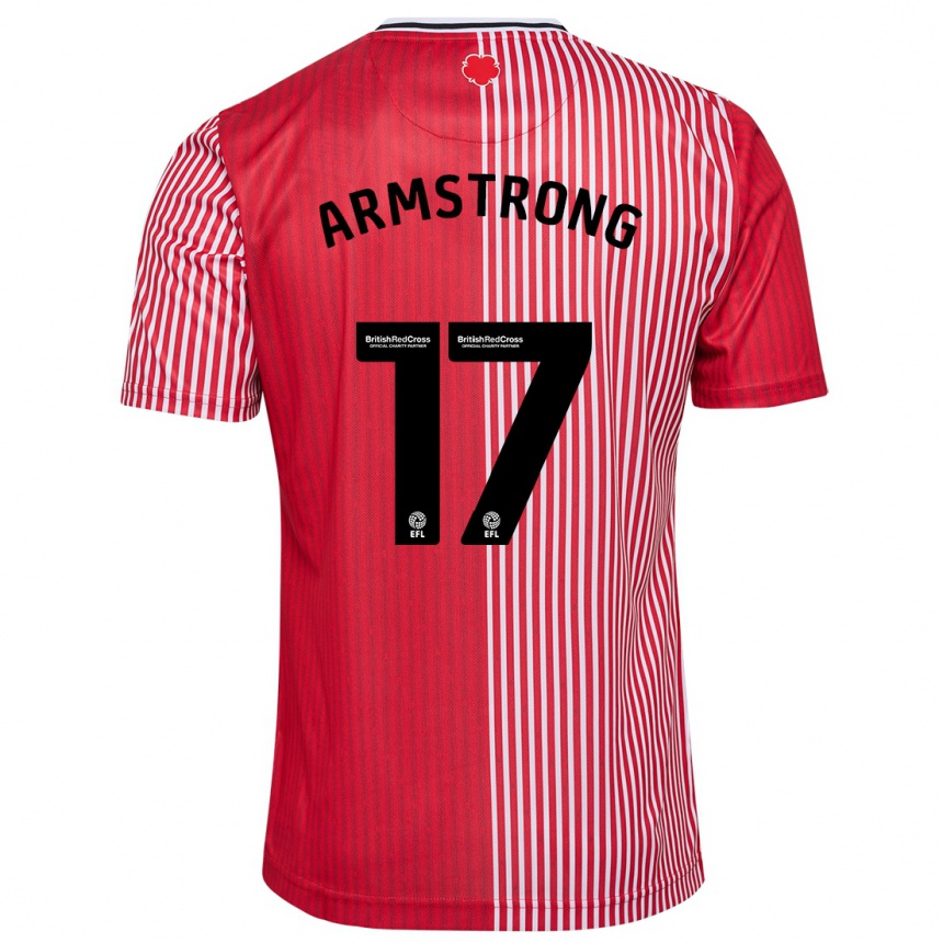 Niño Fútbol Camiseta Stuart Armstrong #17 Rojo 1ª Equipación 2023/24