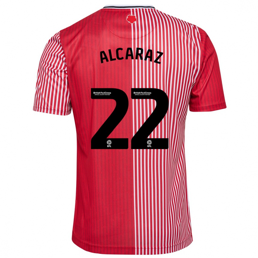 Niño Fútbol Camiseta Carlos Alcaraz #22 Rojo 1ª Equipación 2023/24