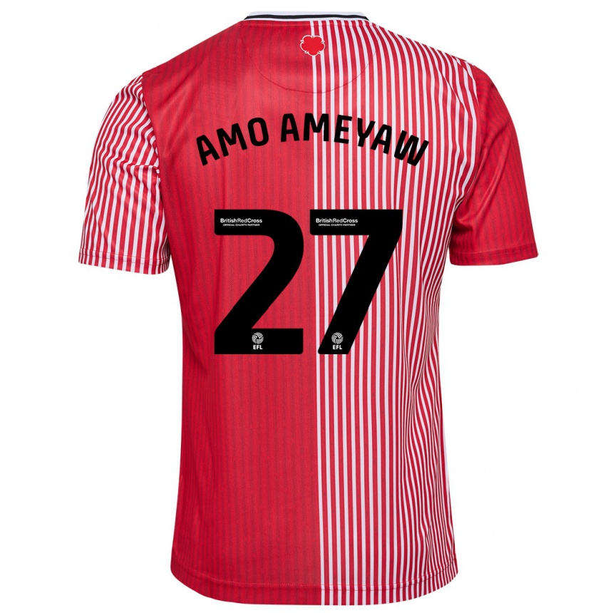 Niño Fútbol Camiseta Samuel Amo-Ameyaw #27 Rojo 1ª Equipación 2023/24