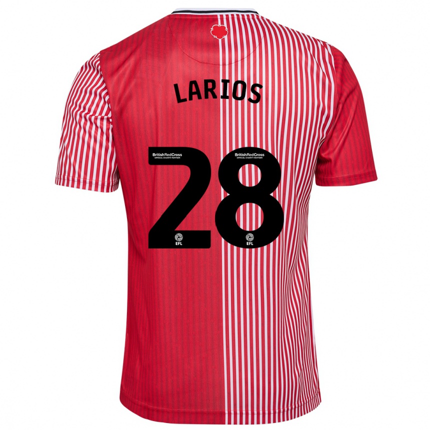 Niño Fútbol Camiseta Juan Larios #28 Rojo 1ª Equipación 2023/24