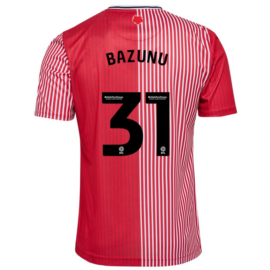 Niño Fútbol Camiseta Gavin Bazunu #31 Rojo 1ª Equipación 2023/24