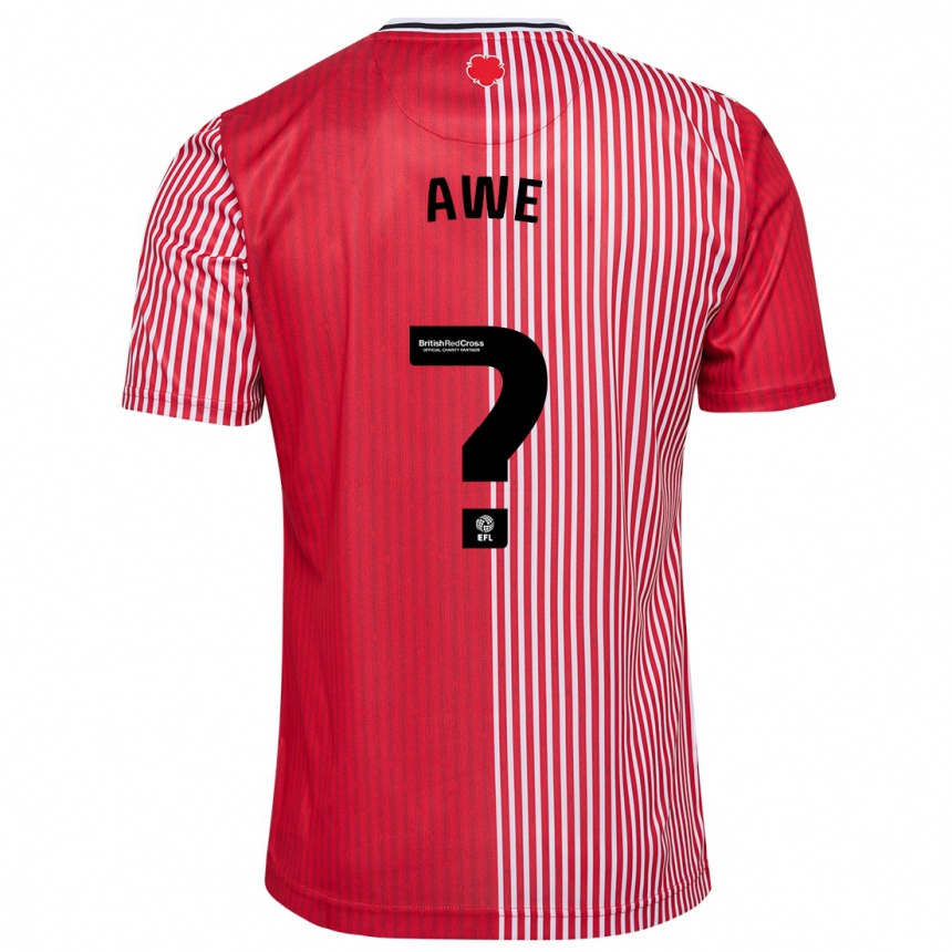 Niño Fútbol Camiseta Zach Awe #0 Rojo 1ª Equipación 2023/24
