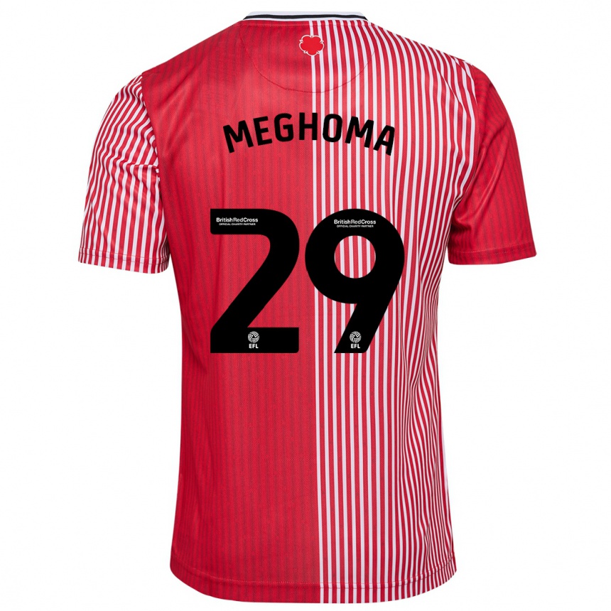 Niño Fútbol Camiseta Jayden Meghoma #29 Rojo 1ª Equipación 2023/24