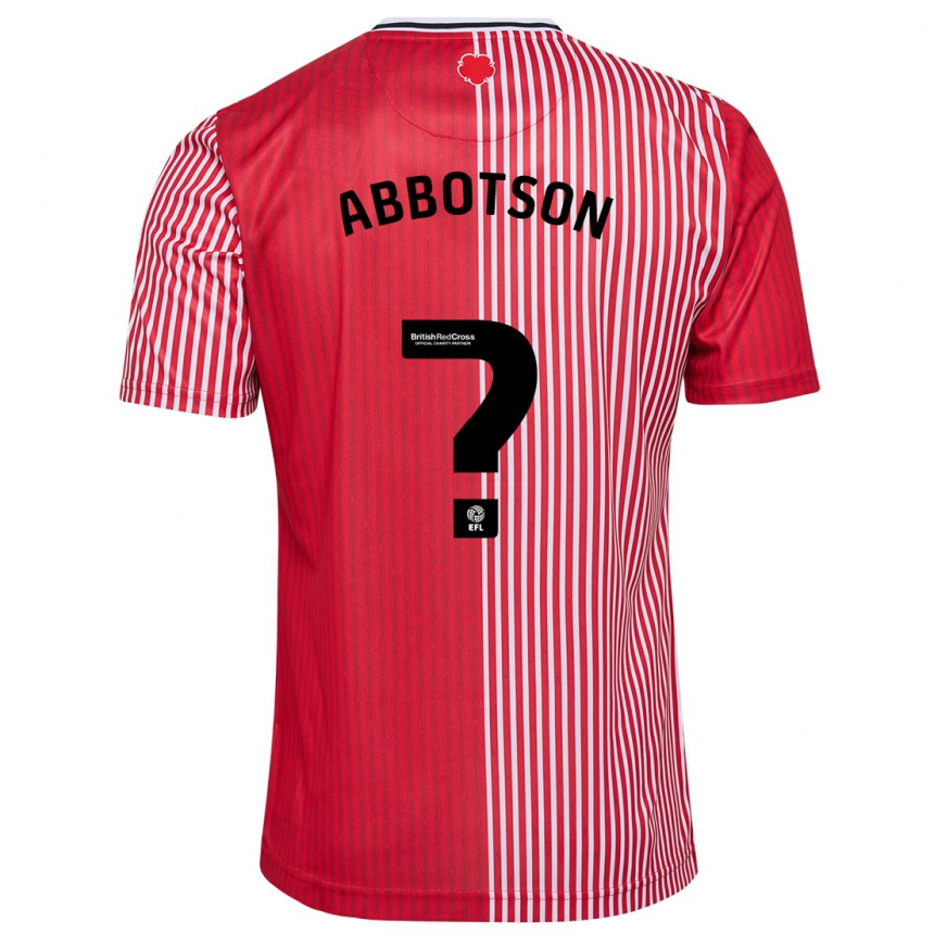 Niño Fútbol Camiseta Oscar Abbotson #0 Rojo 1ª Equipación 2023/24