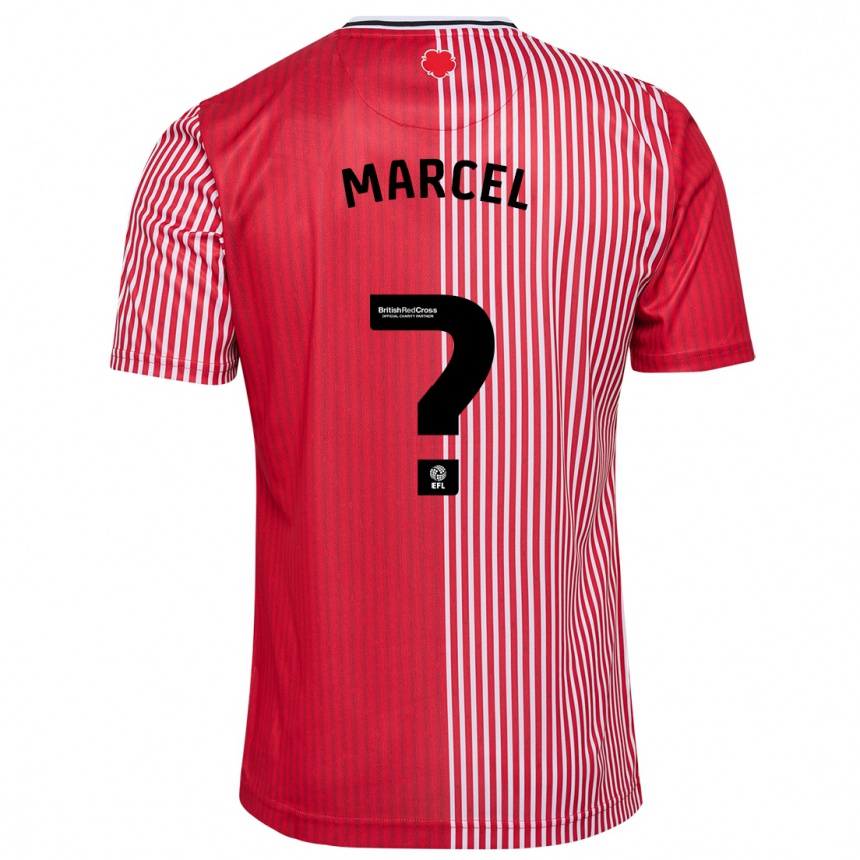 Niño Fútbol Camiseta Lewis Marcel #0 Rojo 1ª Equipación 2023/24