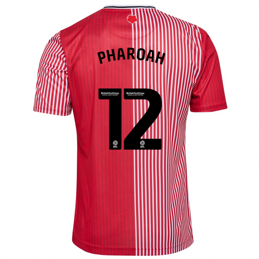 Niño Fútbol Camiseta Sophia Pharoah #12 Rojo 1ª Equipación 2023/24