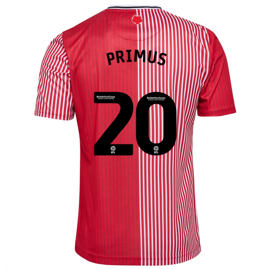 Niño Fútbol Camiseta Atlanta Primus #20 Rojo 1ª Equipación 2023/24