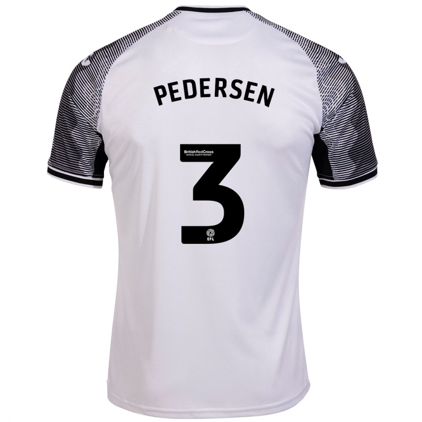 Niño Fútbol Camiseta Kristian Pedersen #3 Blanco 1ª Equipación 2023/24