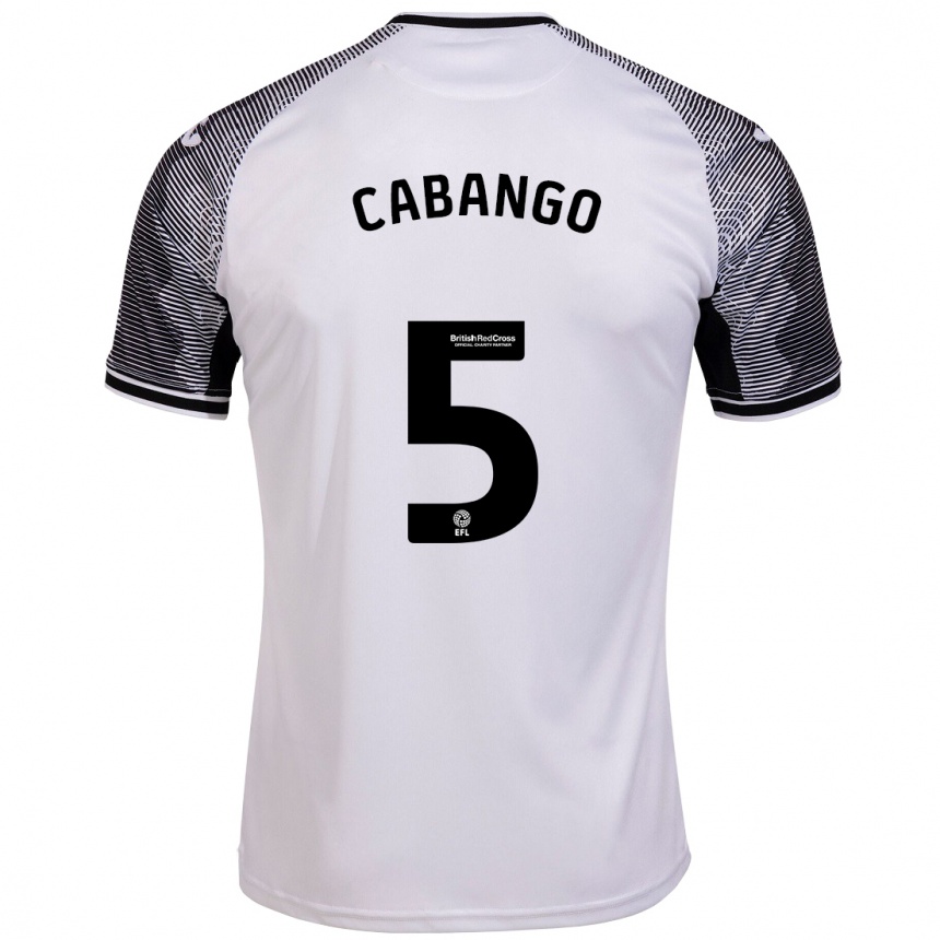 Niño Fútbol Camiseta Ben Cabango #5 Blanco 1ª Equipación 2023/24