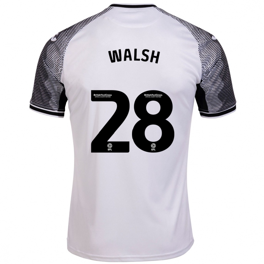Niño Fútbol Camiseta Liam Walsh #28 Blanco 1ª Equipación 2023/24