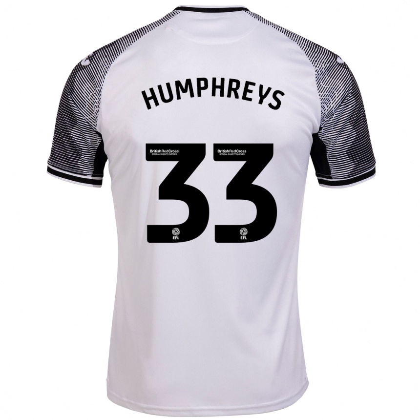 Niño Fútbol Camiseta Bashir Humphreys #33 Blanco 1ª Equipación 2023/24