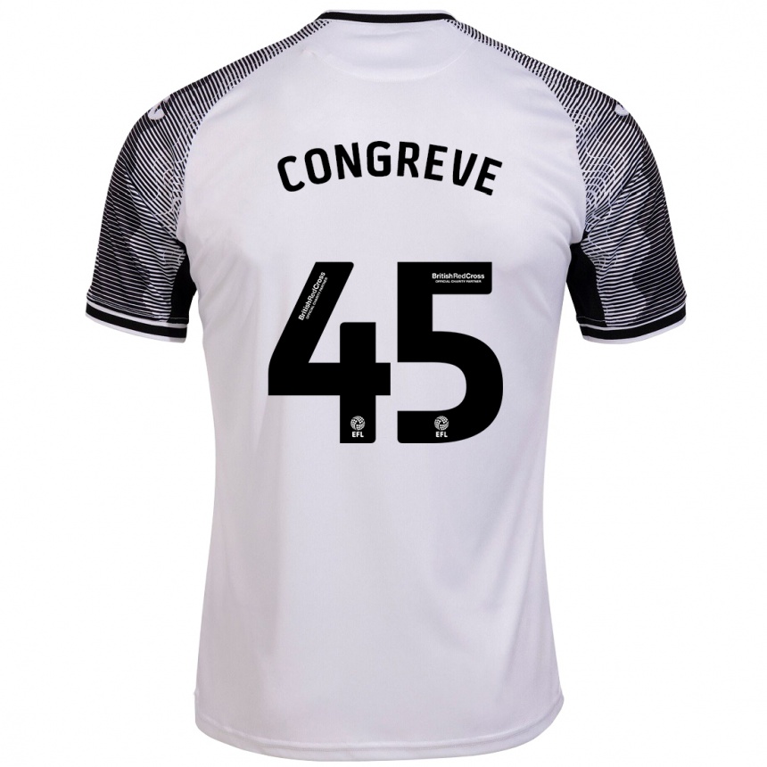 Niño Fútbol Camiseta Cameron Congreve #45 Blanco 1ª Equipación 2023/24