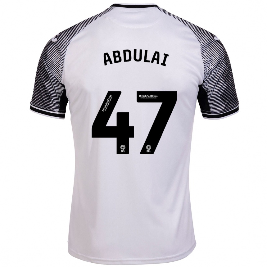 Niño Fútbol Camiseta Azeem Abdulai #47 Blanco 1ª Equipación 2023/24