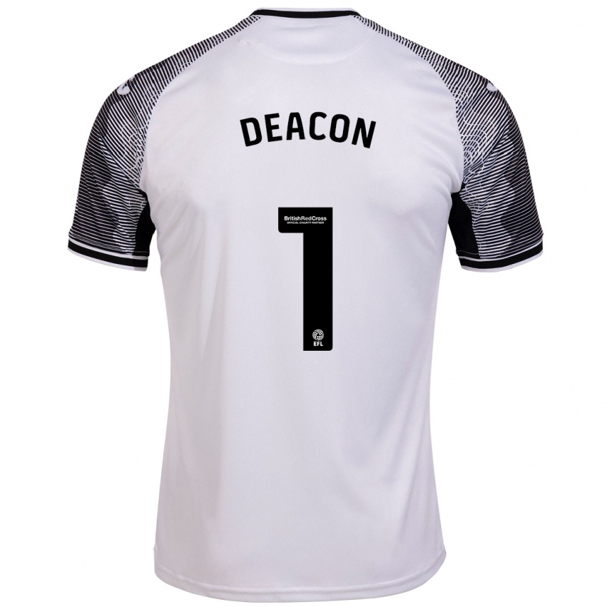 Niño Fútbol Camiseta Chelsea Deacon #1 Blanco 1ª Equipación 2023/24