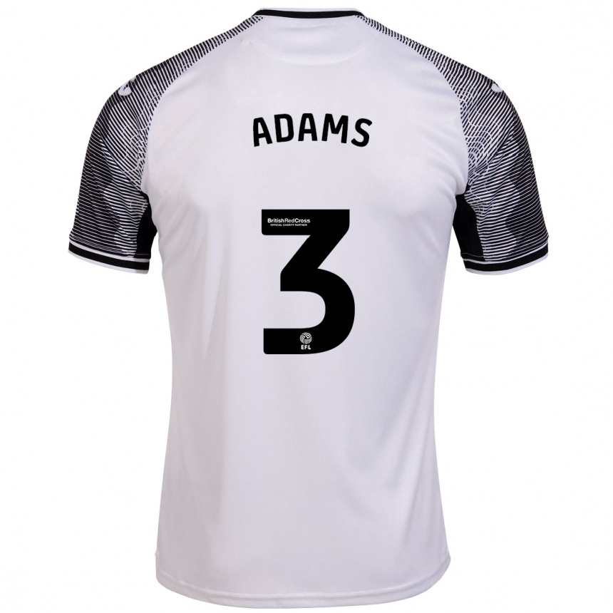 Niño Fútbol Camiseta Sarah Adams #3 Blanco 1ª Equipación 2023/24