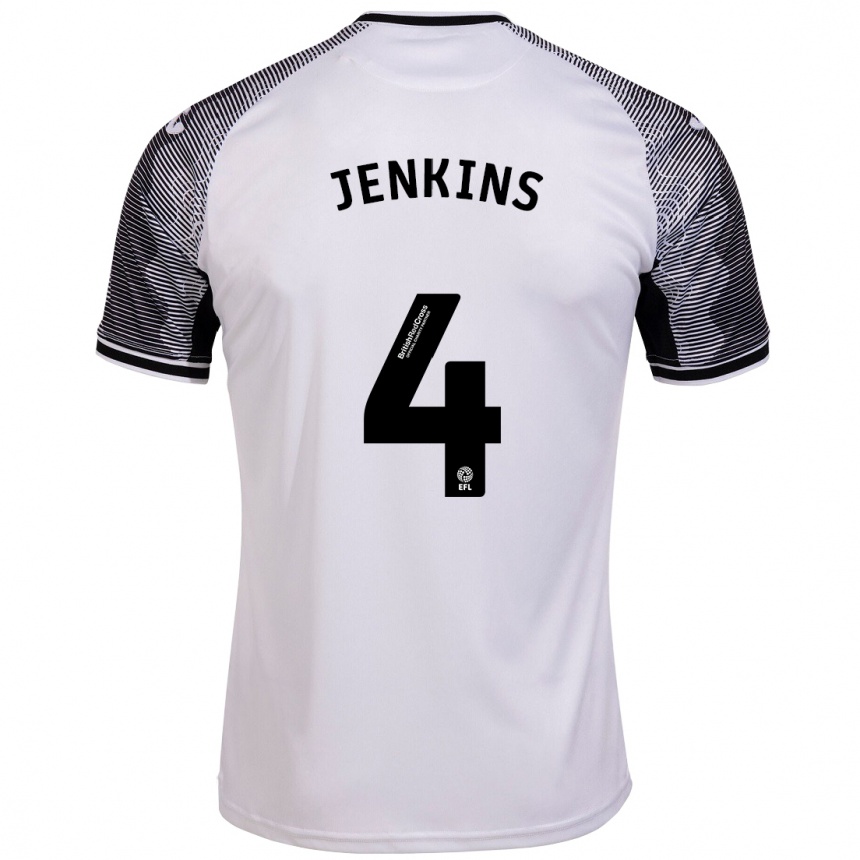 Niño Fútbol Camiseta Shaunna Jenkins #4 Blanco 1ª Equipación 2023/24