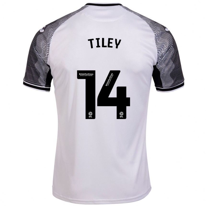 Niño Fútbol Camiseta Chloe Tiley #14 Blanco 1ª Equipación 2023/24