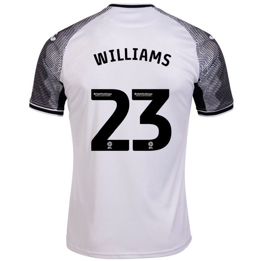 Niño Fútbol Camiseta Jessica Williams #23 Blanco 1ª Equipación 2023/24