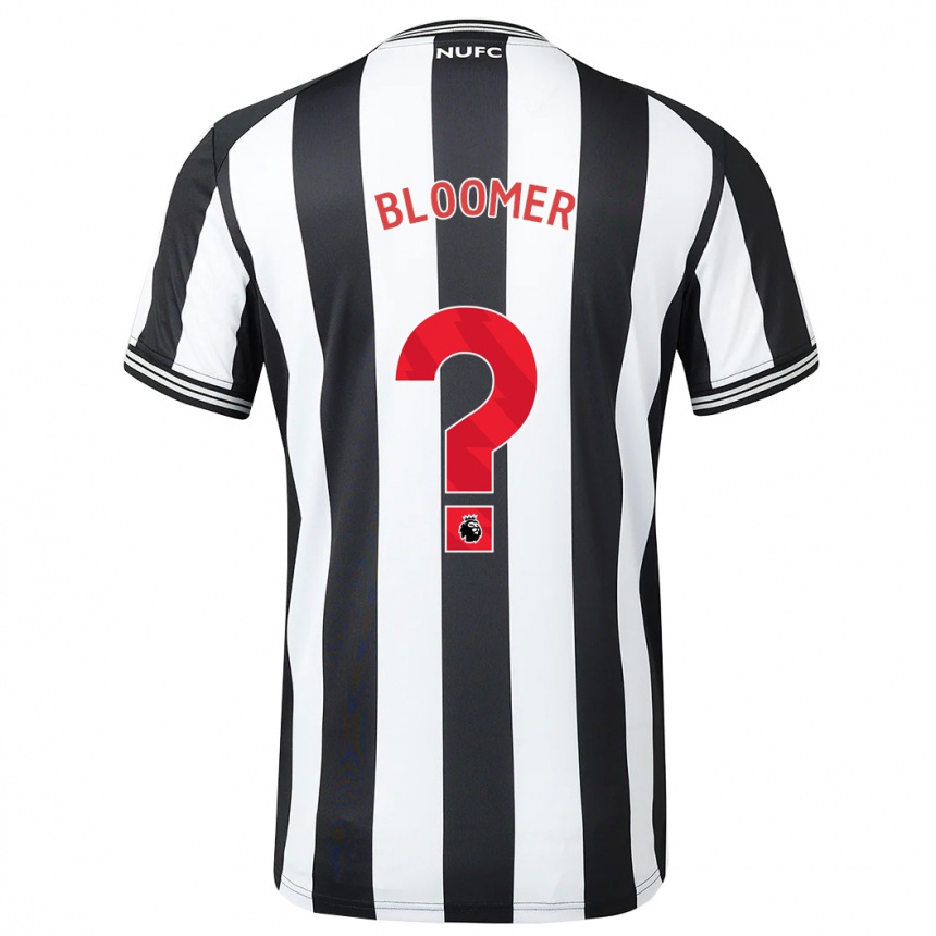 Niño Fútbol Camiseta Guy Bloomer #0 Blanco Negro 1ª Equipación 2023/24