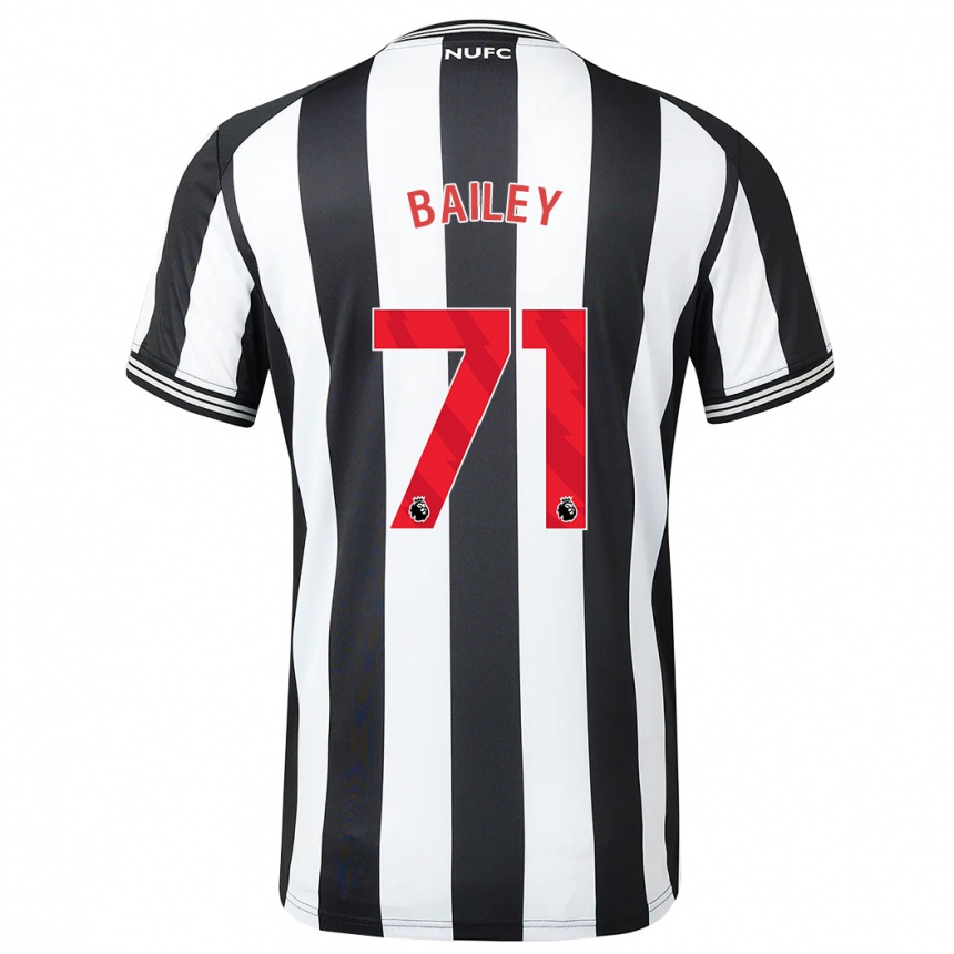 Niño Fútbol Camiseta Scott Bailey #71 Blanco Negro 1ª Equipación 2023/24