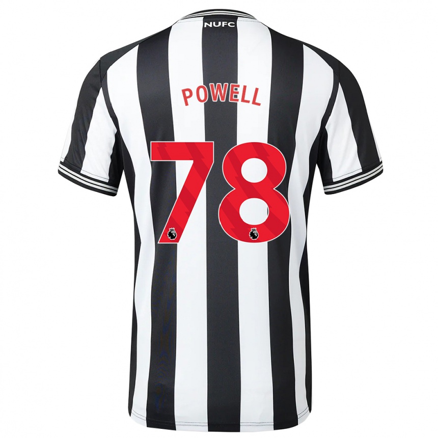 Niño Fútbol Camiseta Harry Powell #78 Blanco Negro 1ª Equipación 2023/24