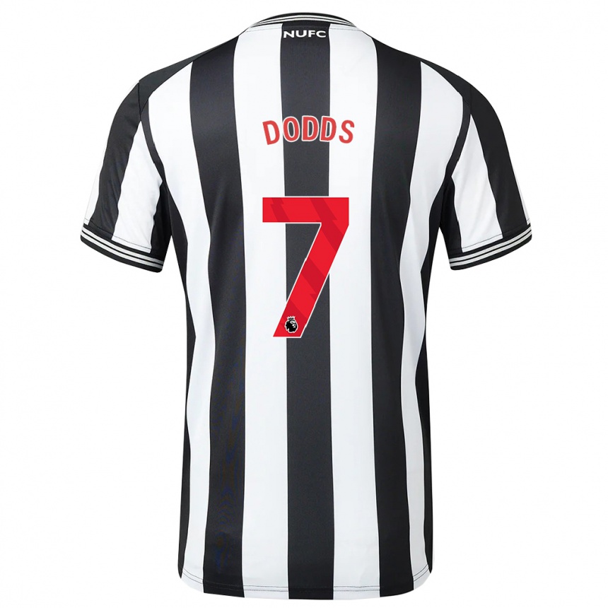 Niño Fútbol Camiseta Tyler Dodds #7 Blanco Negro 1ª Equipación 2023/24