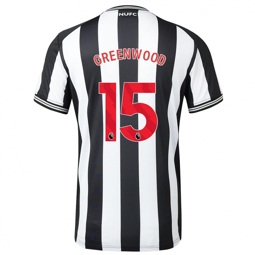 Niño Fútbol Camiseta Hannah Greenwood #15 Blanco Negro 1ª Equipación 2023/24