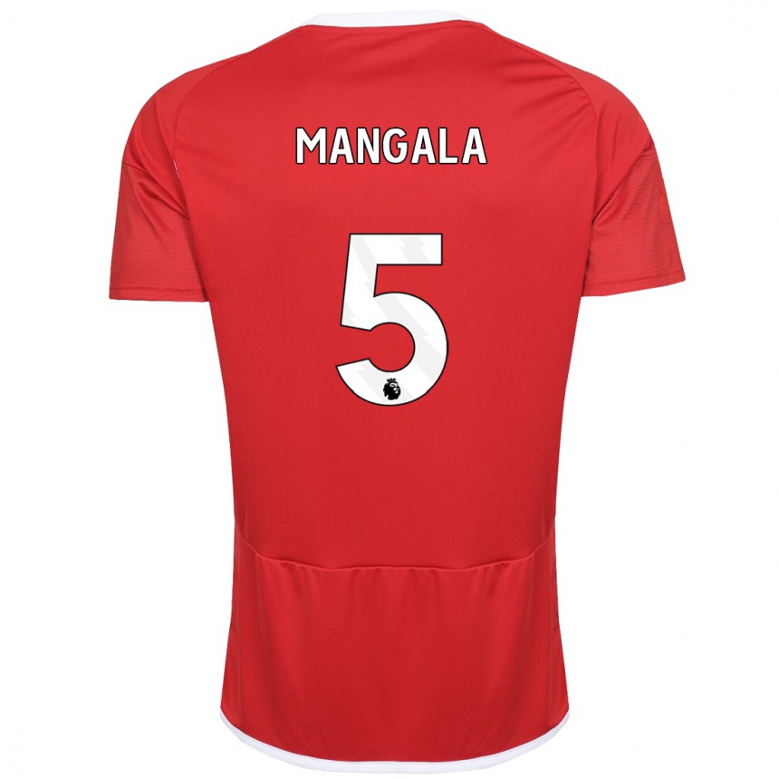 Niño Fútbol Camiseta Orel Mangala #5 Rojo 1ª Equipación 2023/24