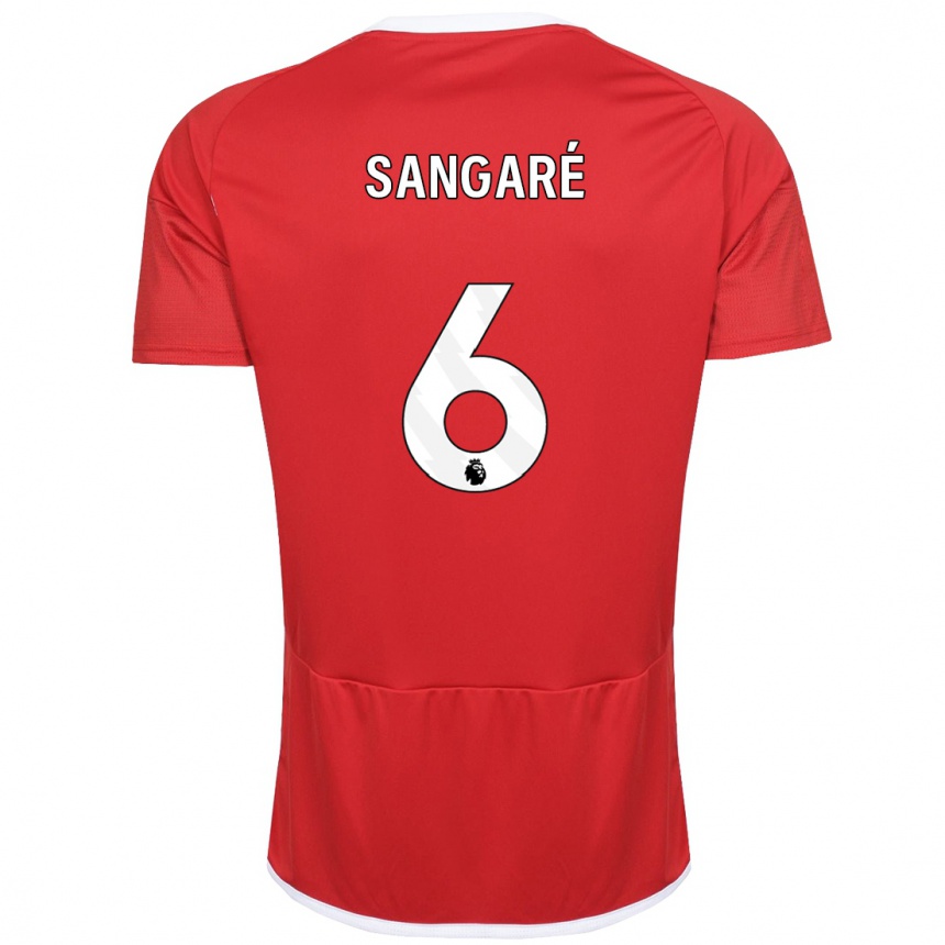 Niño Fútbol Camiseta Ibrahim Sangaré #6 Rojo 1ª Equipación 2023/24