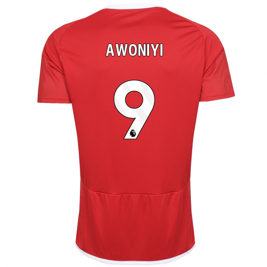 Niño Fútbol Camiseta Taiwo Awoniyi #9 Rojo 1ª Equipación 2023/24